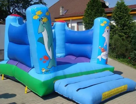 Hüpfburg Wasser mit Delfin mieten (#104)