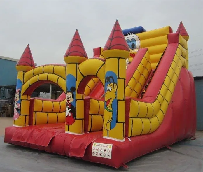 Hüpfburg Mickey Mouse Rutsche mieten (#126)